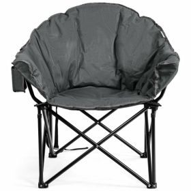 Folding Camping Moon Padded Chair with Carry Bag