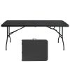 6ft Folding table, suitable for camping, picnics, parties, clean atmosphere, high load bearing.