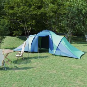 Camping Tent 6 Persons Blue and Green