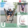 chHeight Adjustable Hammock Chair with Phone Holder and Side Pocket