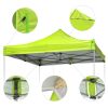 9.6ft*9.6ft EZ Canopy Gazebo Top Replacement Green Glow