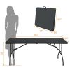 6ft Folding table, suitable for camping, picnics, parties, clean atmosphere, high load bearing.