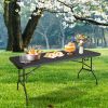 6ft Folding table, suitable for camping, picnics, parties, clean atmosphere, high load bearing.