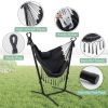 chHeight Adjustable Hammock Chair with Phone Holder and Side Pocket